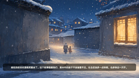 卖火柴的小女孩